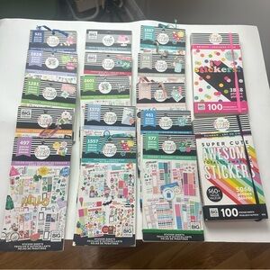 Happy Planner Sticker Books. 17 books including 2 jumbo packs